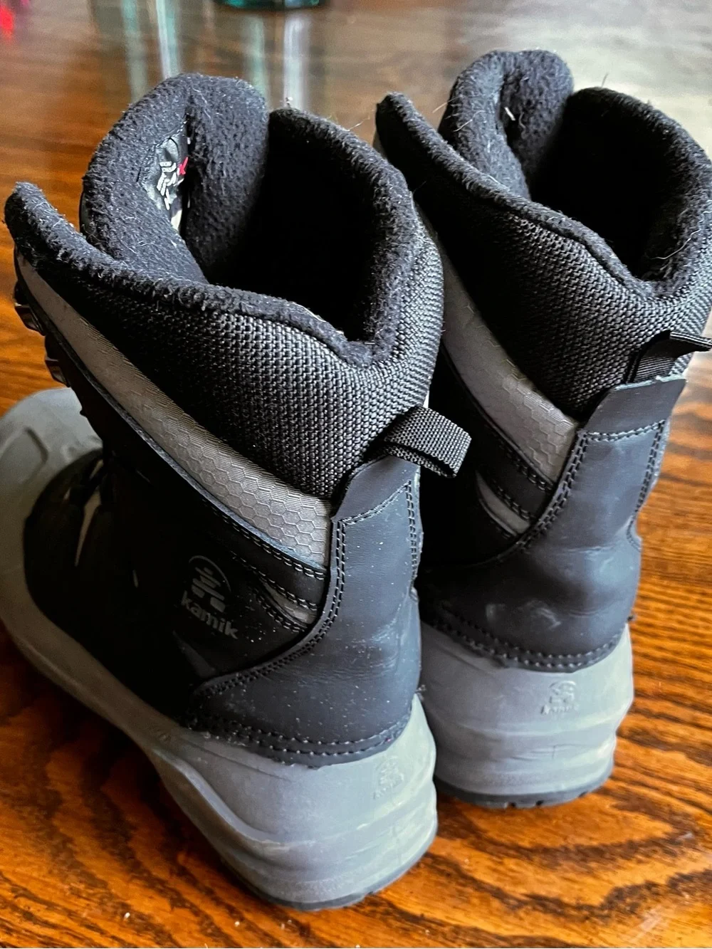 Kamik Black and Gray Men's Insulated Winter Boots